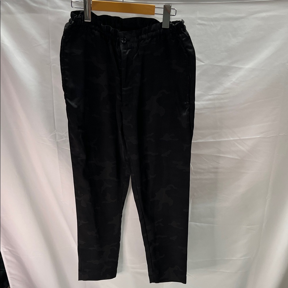 Men's Black Camouflage Pants